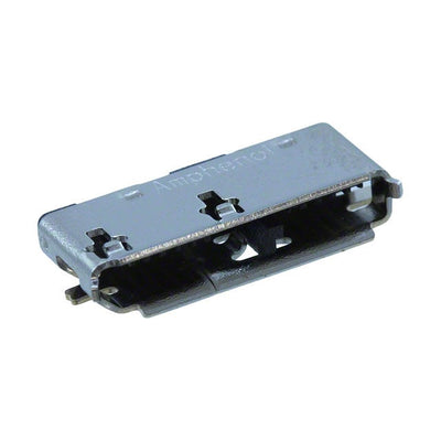 GSB343133HR by Amphenol ICC (Commercial Products) - CONNECTOR RECPT USB3.0 MICRO B SMD R/A