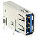GSB4116341HR by Amphenol ICC (Commercial Products) - CONNECTOR RECPT USB3.1 TYPEA 9POS R/A