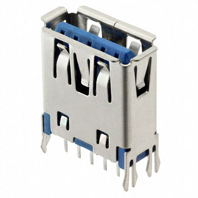 GSB412137CHR by Amphenol ICC (Commercial Products) - CONNECTOR RECPT USB3.1 TYPEA 9POS VERT