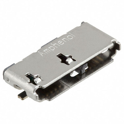 GSB443133HR by Amphenol ICC (Commercial Products) - CONNECTOR RECPT USB3.1 MICRO B SMD R/A