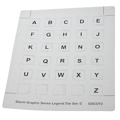 GSC0T203 by Storm Interface - KEY LEGEND SET C ALPHABET 26PC