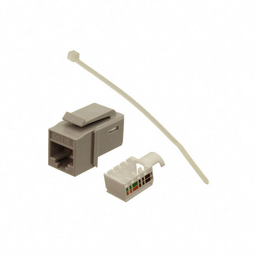 GSTJC6U-GY by HellermannTyton - GST CATEGORY 6 UTP MODULAR KEYST