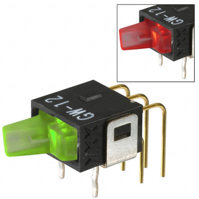 GW12LJHCF by NKK Switches - ROCKER SWITCH SPDT 0.4VA 28V