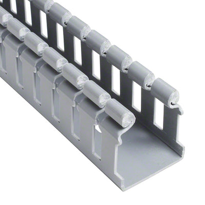 H1.5X2LG6 by Panduit Corp - WIRE DUCT SLOTTED SCREW 6' GRAY
