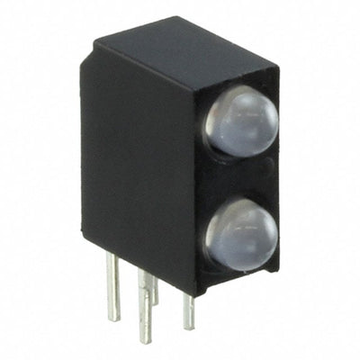 H201CBC-Y/G by Bivar Inc. - LED ASSY RA 3MM 2LVL Y/G WH DIFF