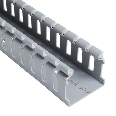 H2X2LG6 by Panduit Corp - WIRE DUCT SLOTTED SCREW 6' GRAY
