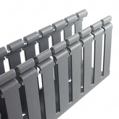 H2X4LG6 by Panduit Corp - WIRE DUCT SLOTTED SCREW 6' GRAY