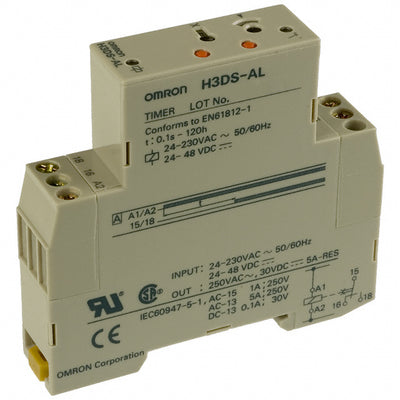 H3DS-AL AC24-230/DC24-48 by Omron Automation and Safety - RELAY TIME DELAY 120HRS 5A 250V