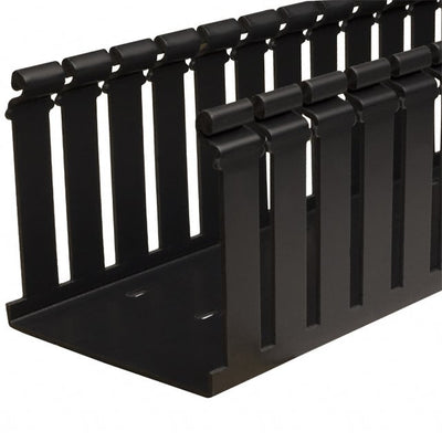 H4X4BL6 by Panduit Corp - WIRE DUCT SLOTTED SCREW 6' BLACK
