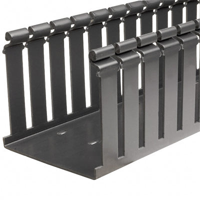 H4X4LG6 by Panduit Corp - WIRE DUCT SLOTTED SCREW 6' GRAY