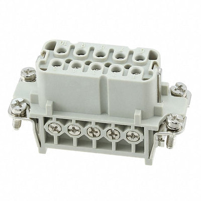 HA-010-F by TE Connectivity AMP Connectors - INSERT FEMALE 10+1GND SCREW