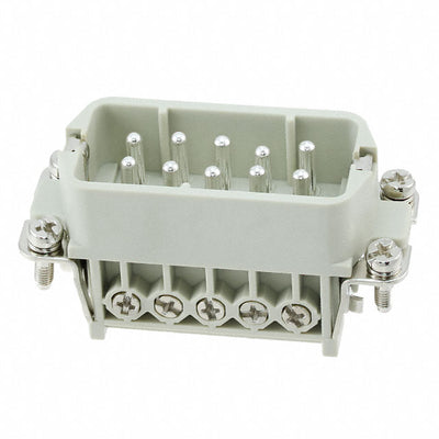 HA-010-M by TE Connectivity AMP Connectors - INSERT MALE 10+1GND SCREW