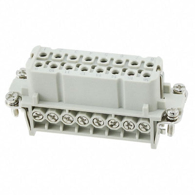 HA-016-F(17-32) by TE Connectivity AMP Connectors - INSERT FEMALE 16+1GND SCREW