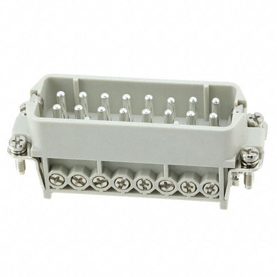 HA-016-M(17-32) by TE Connectivity AMP Connectors - INSERT MALE 16+1GND SCREW