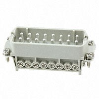 HA-016-M(17-32) by TE Connectivity AMP Connectors - INSERT MALE 16+1GND SCREW