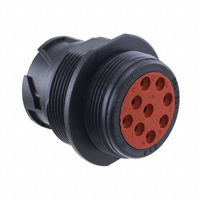 HD10-9-1939PE-B022 by TE Connectivity Deutsch Connectors - CONNECTOR RECPT HSNG MALE 9POS PNL MNT