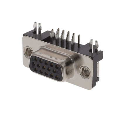 HD15-SN-24 by Adam Tech - CONNECTOR D-SUB HD RCPT 15P R/A SLDR