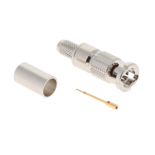 HDBNC-P-C-GN-ST-CA8 by Samtec Inc. - CONNECTOR BNC PLUG 75OHM