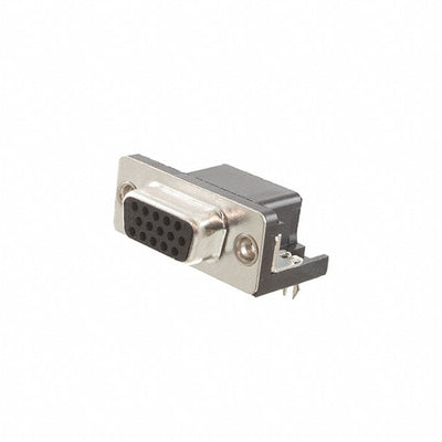 HDL15-SL-B by Adam Tech - CONNECTOR D-SUB HD RCPT 15P R/A SLDR