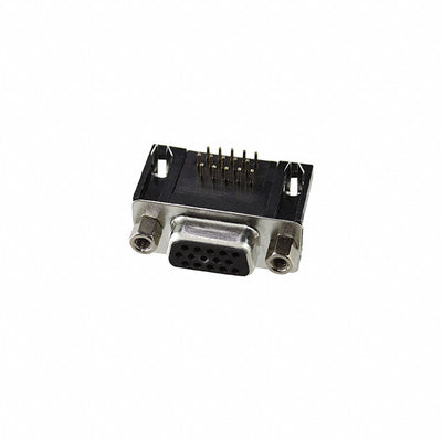 HDL15-SL-C by Adam Tech - CONNECTOR D-SUB HD RCPT 15P R/A SLDR