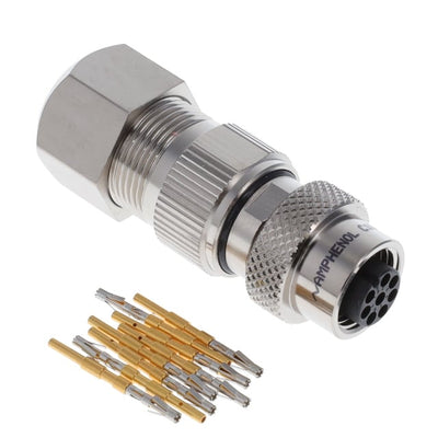 HDM12PF08ASTMC by Amphenol Industrial Operations - MAXM12, FEMALE STRAIGHT PLUG, 8