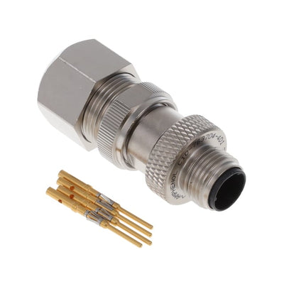 HDM12PM04DSTMC by Amphenol Industrial Operations - MAXM12, MALE STRAIGHT PLUG, 4 MA
