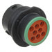 HDP24-18-8SN by TE Connectivity Deutsch Connectors - CONNECTOR RECPT HSNG FMALE 8POS PNL MT