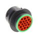 HDP24-24-19SN by TE Connectivity Deutsch Connectors - CONNECTOR RECPT HSG FMALE 19POS PNL MT