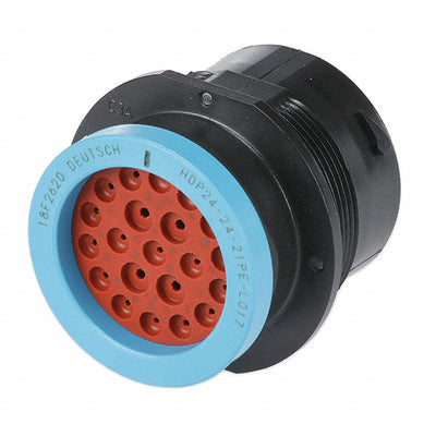 HDP24-24-21PE-L017 by TE Connectivity Deutsch Connectors - CONNECTOR RECPT HSG MALE 21POS PNL MNT