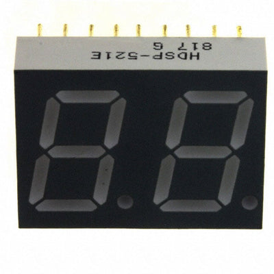HDSP-521E by Broadcom Limited - DISPLAY 7SEG 0.56"" DBL RED 18DIP