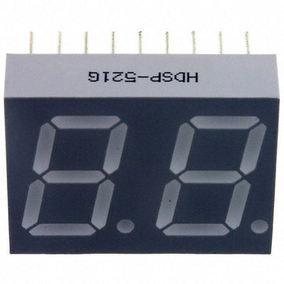HDSP-521G by Broadcom Limited - DISPLAY 7SEG 0.56"" DBL GRN 18DIP