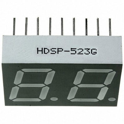 HDSP-523G by Broadcom Limited - DISPLAY 7SEG 0.56"" DBL GRN 18DIP