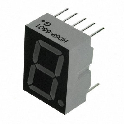 HDSP-5501-GH000 by Broadcom Limited - DISPLAY 7SEG 0.56"" SGL RED 10DIP