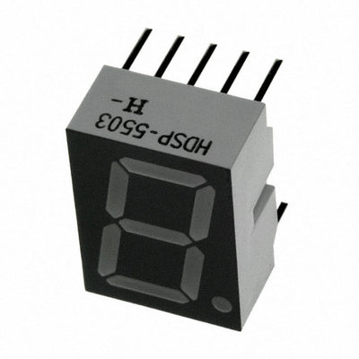HDSP-5503-GH000 by Broadcom Limited - DISPLAY 7SEG 0.56"" SGL RED 10DIP