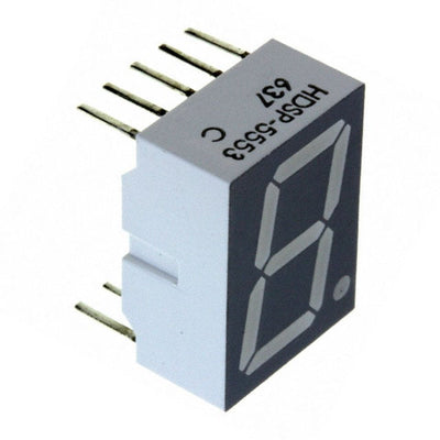 HDSP-5553 by Broadcom Limited - DISPLAY 7SEG 0.56"" SGL RED 10DIP