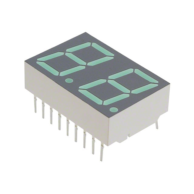 HDSP-5621-GH000 by Broadcom Limited - DISPLAY 7SEG 0.56"" DBL GRN 18DIP