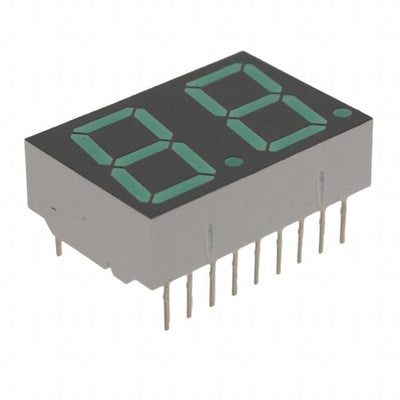 HDSP-5623 by Broadcom Limited - DISPLAY 7SEG 0.56"" DBL GRN 18DIP
