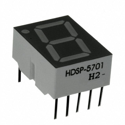 HDSP-5701 by Broadcom Limited - DISPLAY 7SEG 0.56"" SGL YLW 10DIP