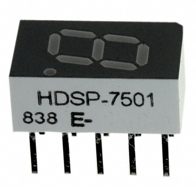 HDSP-7501 by Broadcom Limited - DISPLAY 7-SEG 0.3"" SGL RED 10DIP