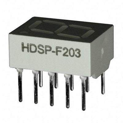 HDSP-F203 by Broadcom Limited - DISPLAY 7-SEG 0.4"" SGL RED 10DIP