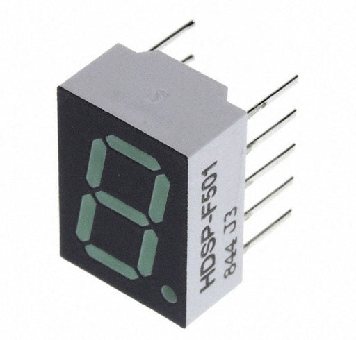 HDSP-F501 by Broadcom Limited - DISPLAY 7SEG 0.4"" SGL GRN 10DIP