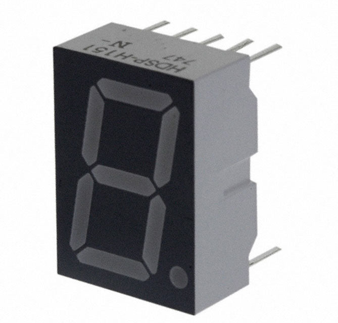 HDSP-515A by Broadcom Limited - DISPLAY 7SEG 0.56"" SGL RED 10DIP