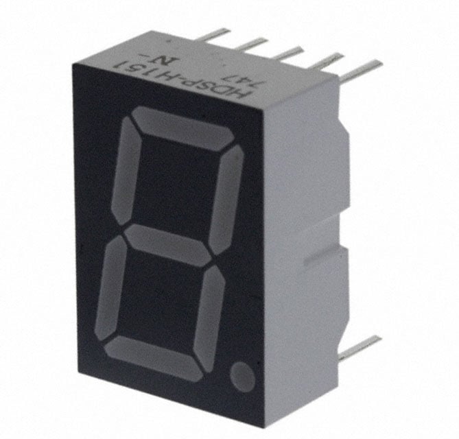 HDSP-H151 by Broadcom Limited - DISPLAY 7SEG 0.56"" SGL RED 10DIP