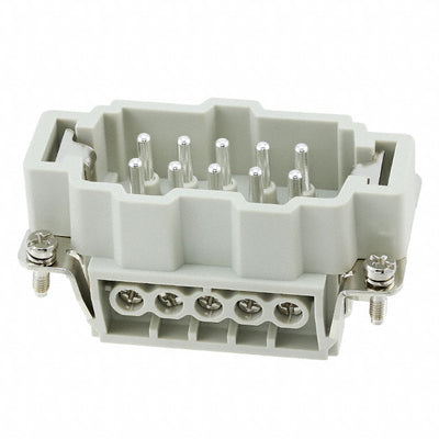 HE-010-M by TE Connectivity AMP Connectors - INSERT MALE 10POS SCREW