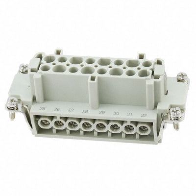 HE-016-F(17-32) by TE Connectivity AMP Connectors - INSERT FEMALE 16POS SCREW