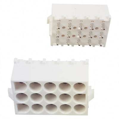 643430-1 by TE Connectivity AMP Connectors - CONNECTOR HDR 15POS 0.25 TIN PCB