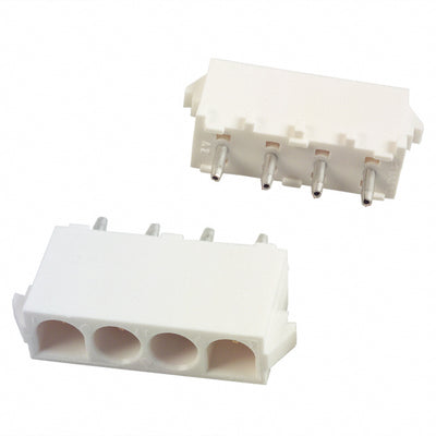 350826-4 by TE Connectivity AMP Connectors - CONNECTOR HDR 4POS 0.25 GOLD PCB
