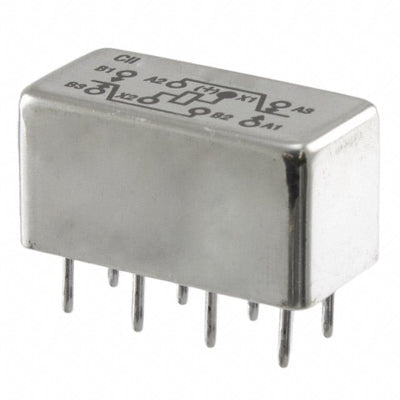 HFW1201G01M by TE Connectivity Aerospace, Defense and Marine - RELAY GEN PURPOSE DPDT 2A 12VDC