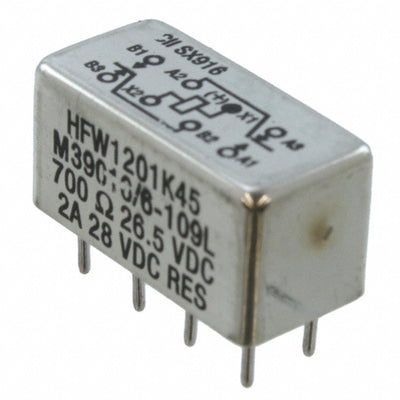 HFW1201K45 by TE Connectivity Aerospace, Defense and Marine - RELAY GEN PURPOS DPDT 2A 26.5VDC