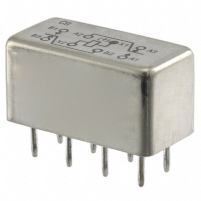HFW1201L02M by TE Connectivity Aerospace, Defense and Marine - RELAY GEN PURPOSE DPDT 2A 5VDC